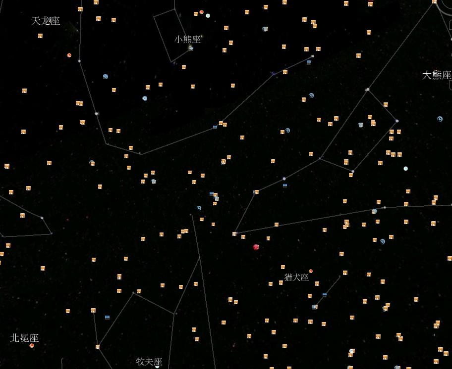谷歌的星空地圖